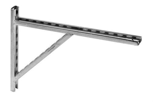 ALX-6122-000 | SUPPORT MURAL ZINGUE - PROFIL 32X20MM L=545MM - 150KG+150KG - 2PCE/PCK