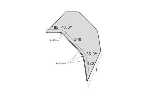 PNR-9072-000 | GEHARD GLAS - L : 1443MM MODEL : VBM/M 0819