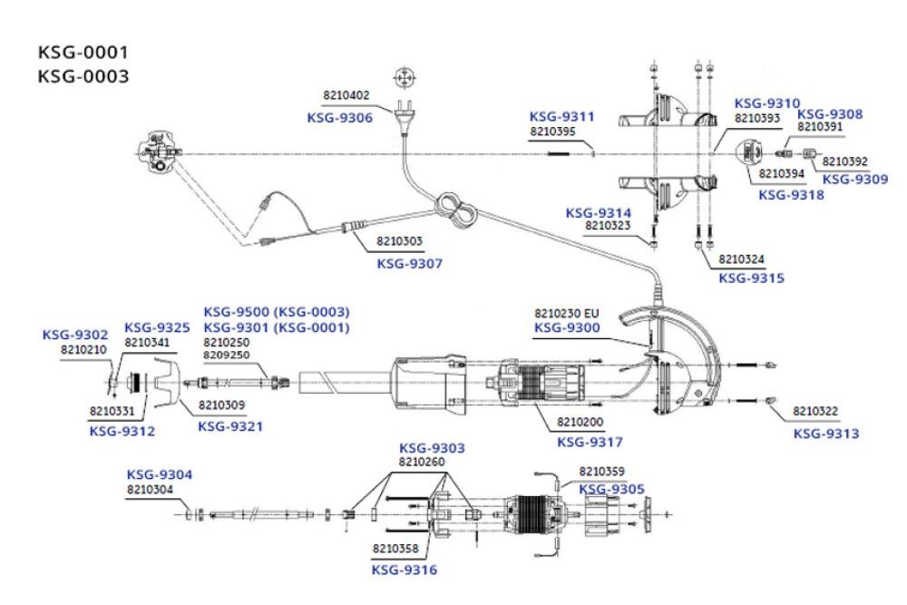 KSG-9318-000 | COUVERLE D'INTERRUPTEUR MODELE KSG-0001