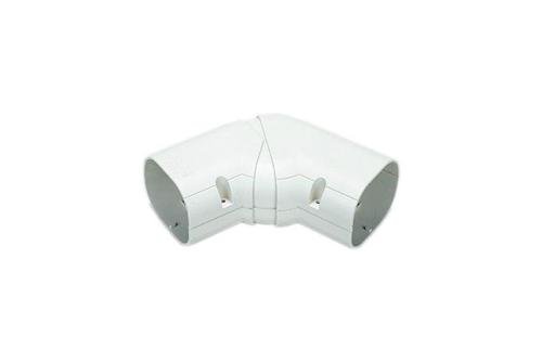 DIN-1527-303 | CLEAN DUCT 100 - COUDE PLAT AJUSTABLE 45° - 90°