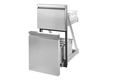 RNZ-1900-000 | NZ19CF DUBBELE LADE SERIE N1 365X760MM MET HANDVAT EN TELESCOPISCHE GELEIDERS