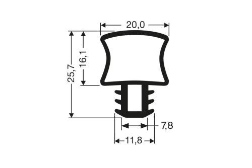 JPC-0200-050 | INDRUKPROFIEL 2100MM/LNG