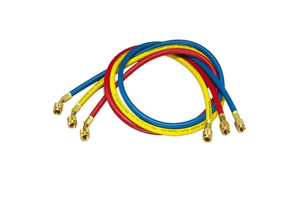 YJT-3304-000 | SET TUYAUX DE CHARGE (3) 180CM - 1/4' TOUS REFRIGERANTS