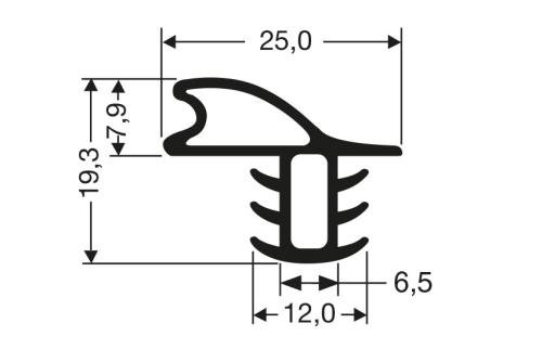 JPC-0190-050 | INDRUKPROFIEL 2550MM/LNG
