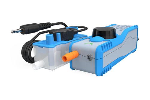 BLD-0110-000 | MICROBLUE DUAL VOLTAGE POMP MET RESERVOIR EN ALARM  - 105X37X40MM