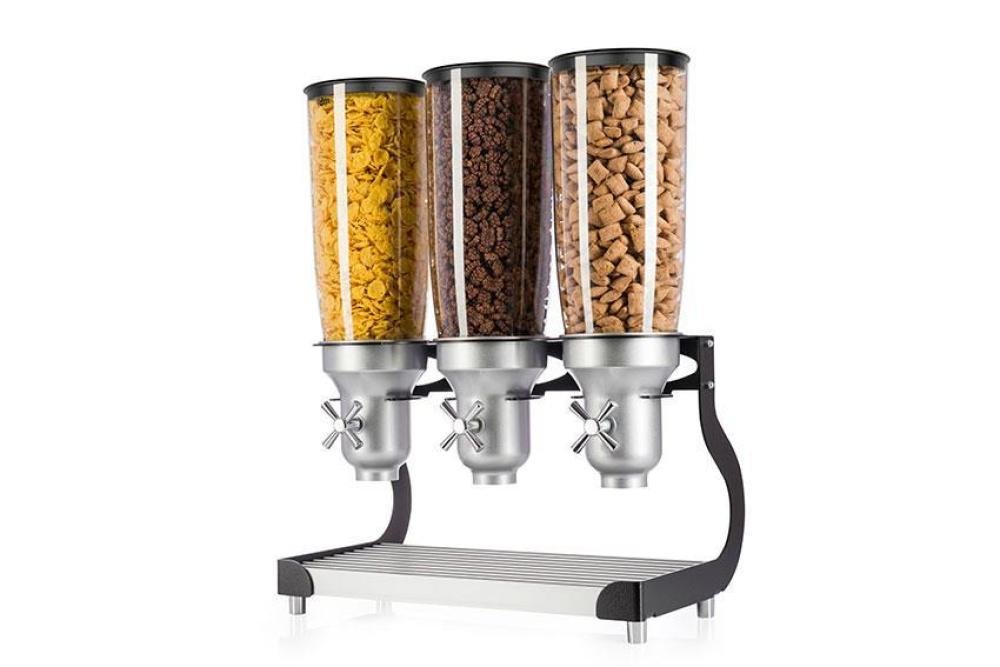 LFD-1302-842 | ONTBIJTGRANENDISPENSER 3X 5L - VRIJSTAAND
