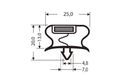 JPC-1300-050 | JOINT MAGNETIQUE - 2600MM/LNG AVEC AIMANT C71