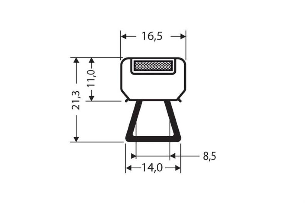 JPC-1480-050 | JOINT MAGNETIQUE - 2550MM/LNG AVEC AIMANT MS20