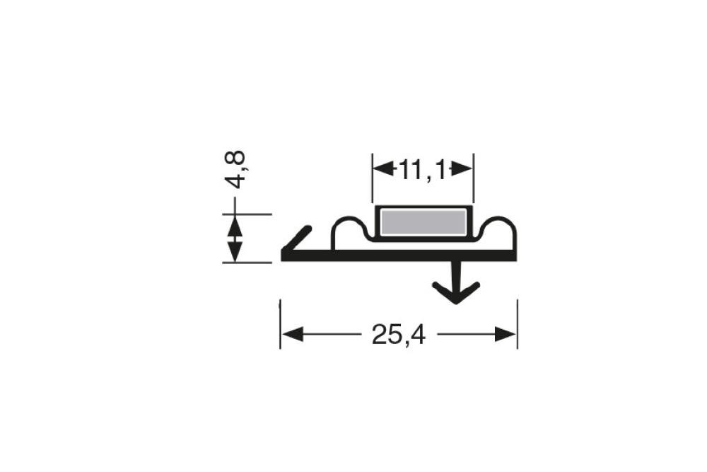 JPC-1710-020 | JOINT MAGNETIQUE - 2440MM/LNG AVEC AIMANT M18