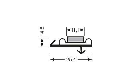 JPC-1710-020 | MAGNEETDICHTING MET MAGNEET M18 2.44MTR/LNG