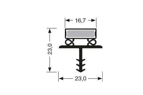 JPC-1820-050 | MAGNEETDICHTING MET MAGNEET M71 2.44MTR/LNG