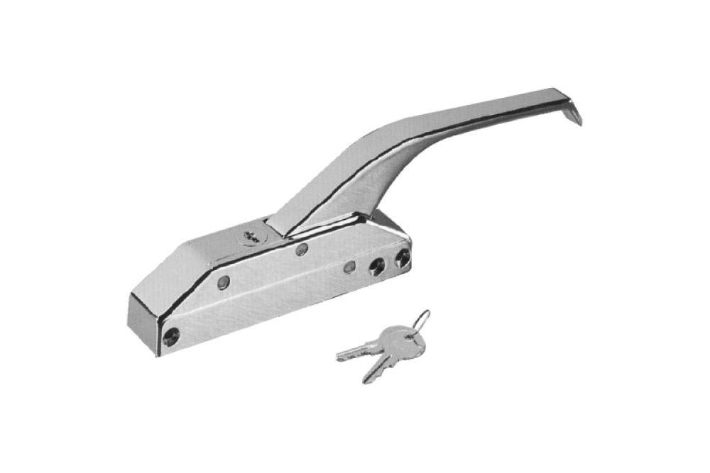 KBL-3111-845 | FERMETURE CHROMEE POIGNEE DEPORTEE AVEC SERRURE A CYLINDRE