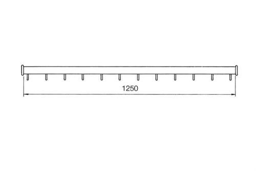 CHB-3054-852 | BARRE A VIANDE DROIT FINITION : E6/EV1 - 1250MM