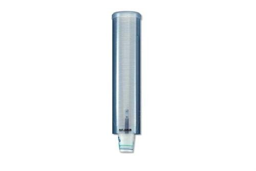 CDP-4302-000 | WATERCUPDISPENSER 'PULL' TYPE - BREED TRANSPARANT BLAUW - Ø70-85MM