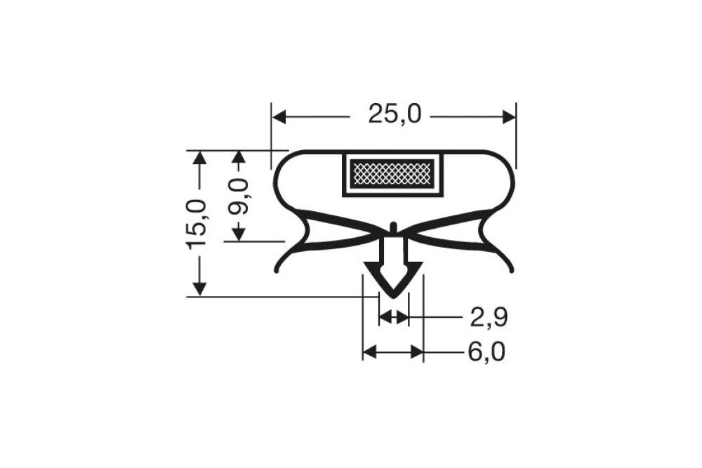 JPC-2094-051 | JOINT MAGNETIQUE - 2550MM/LNG