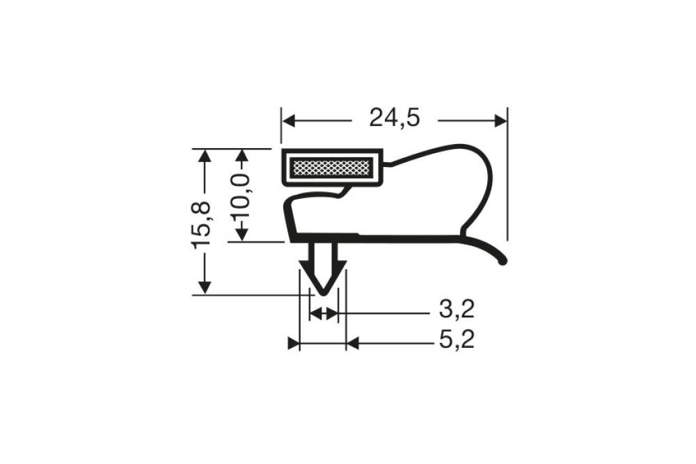 JPC-2180-050 | JOINT MAGNETIQUE - 2550MM/LNG