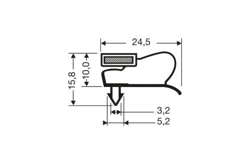 JPC-2180-050 | MAGNEETDICHTING - 2550MM/LNG