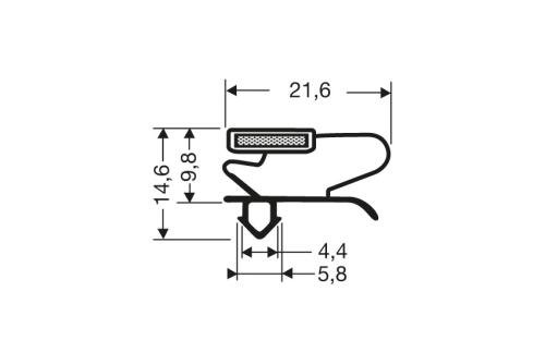 JPC-2194-020 | MAGNEETDICHTING - 2550MM/LNG