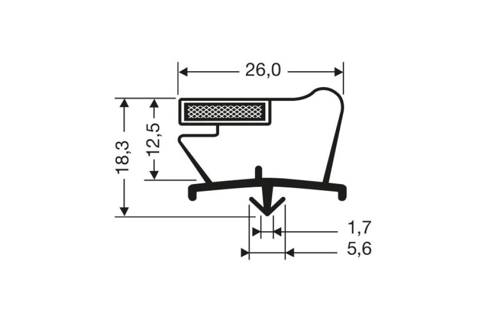 JPC-2230-050 | JOINT MAGNETIQUE - 2550MM/LNG