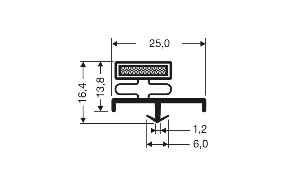 JPC-3110-050 | MAGNEETDICHTING - 2550MM/LNG