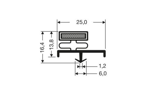 JPC-3110-050 | MAGNEETDICHTING - 2550MM/LNG