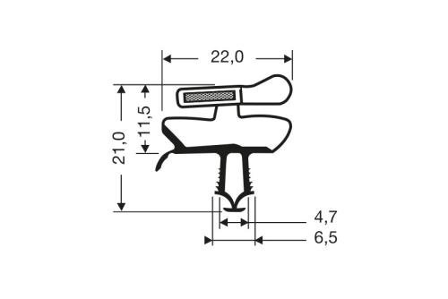 JPC-3930-010 | MAGNEETDICHTING - 2550MM/LNG