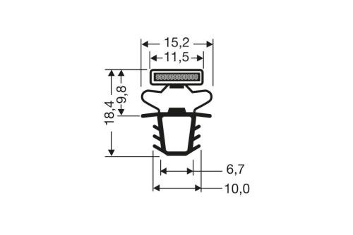 JPC-2170-050 | MAGNEETDICHTING - 2550MM/LNG