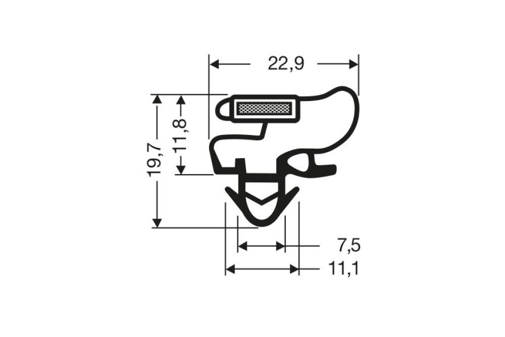 JPC-1950-020 | JOINT MAGNETIQUE - 2550MM/LNG