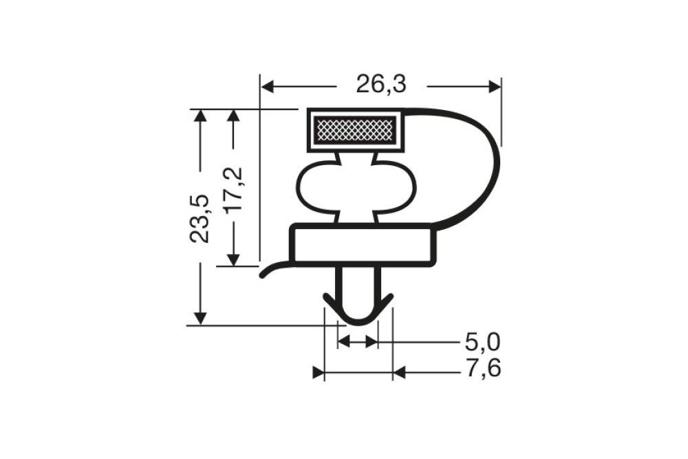JPC-2060-050 | MAGNEETDICHTING - 2000MM/LNG