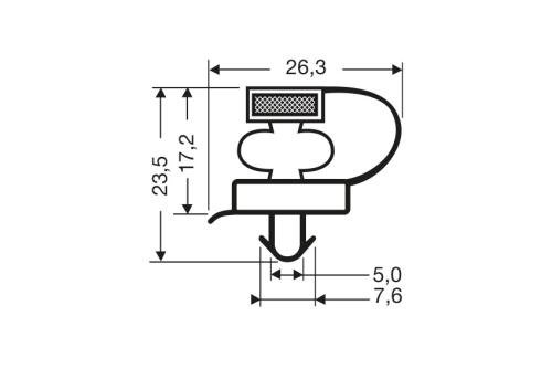 JPC-2060-050 | MAGNEETDICHTING - 2000MM/LNG