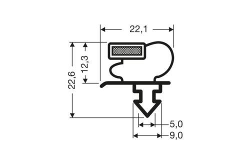JPC-1940-050 | MAGNEETDICHTING - 2550MM/LNG
