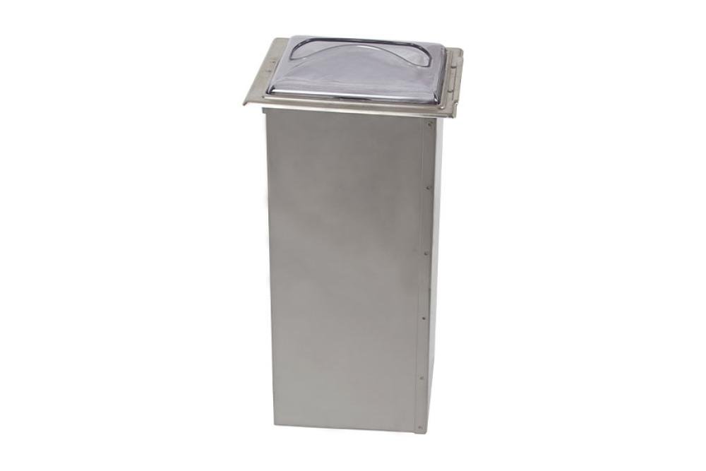 SDP-2002-841 | INBOUW SERVETDISPENSER MET RVS KOKER TRANSPARANT FRONT - INTERFOLD