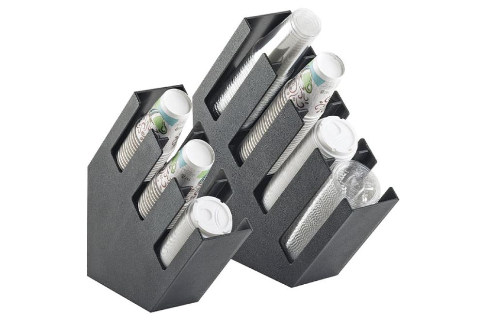 CCD-0020-020 | DEKSEL-/CUP ORGANIZER - SCHUIN 413X140X413MM - MAX. Ø95MM