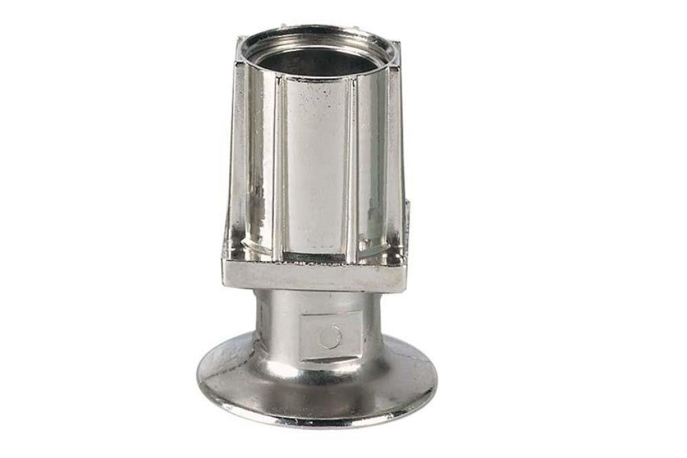 RVV-4240-000 | INBUISVOET 40X40MM - ZAMAC VERNIKKELD FLENS