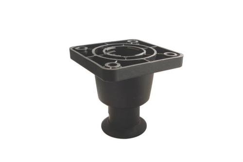 LSP-6850-020 | STELPOOT - 100MM BEVESTIGINGSPLAAT 95X95MM - KUNSTSTOF