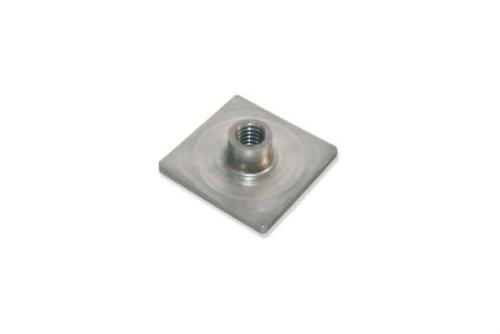 TSP-6240-000 | RVS AISI 304 AANLASPLAAT BUIS 40X40MM MET DRAADINZETSTUK M12