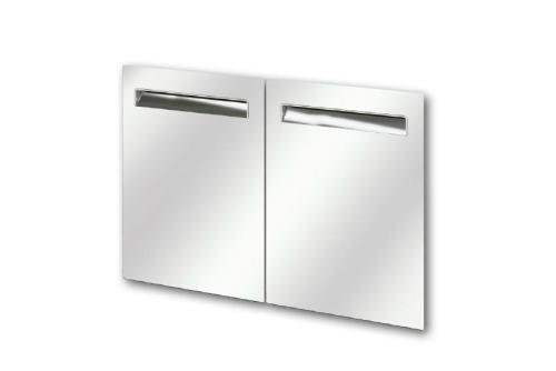 RAL-5800-000 | AL58 DUBBELE DEUR IN RVS SERIE A5 702X878MM