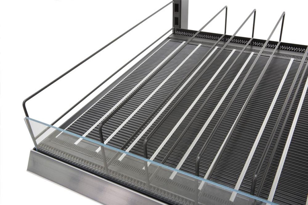 FIF-1331-020 | TABLETTE FIXE 1250 MM A ROULETTES INCLINABLE + PLEXI 80MM