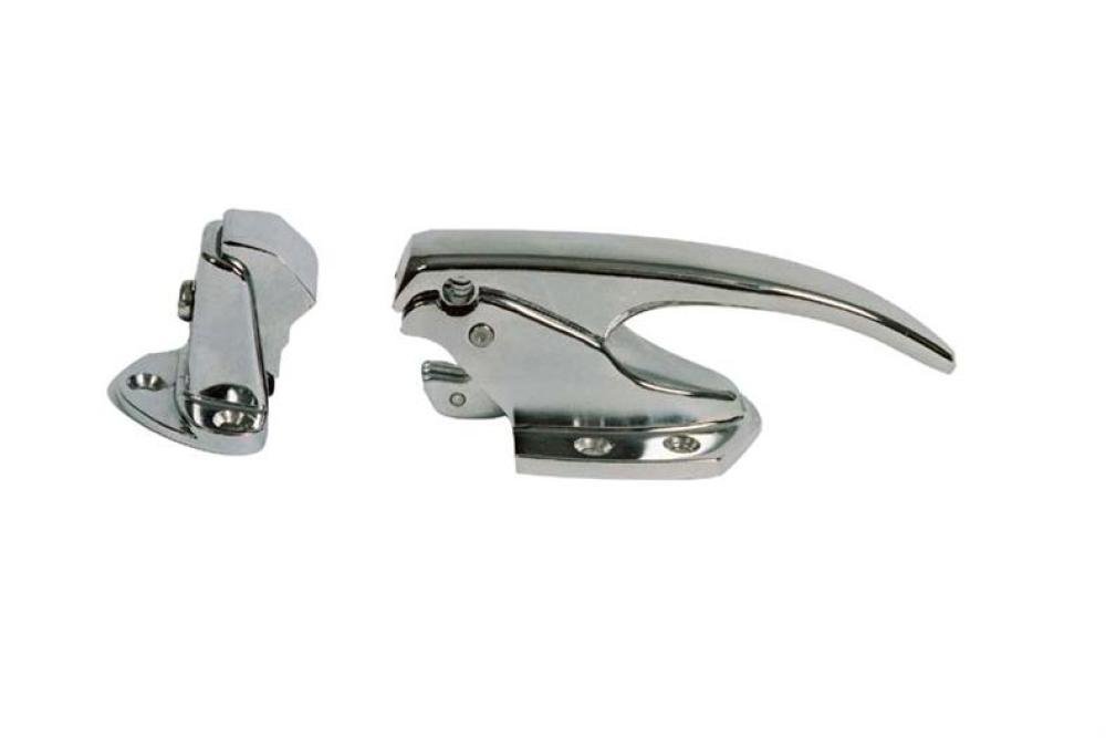 RLB-7010-845 | SERRURE EN APPLIQUE POS CHROMEE AVEC GACHE REGLABLE
