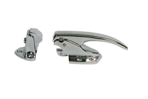 RLB-7010-845 | SERRURE EN APPLIQUE POS CHROMEE AVEC GACHE REGLABLE