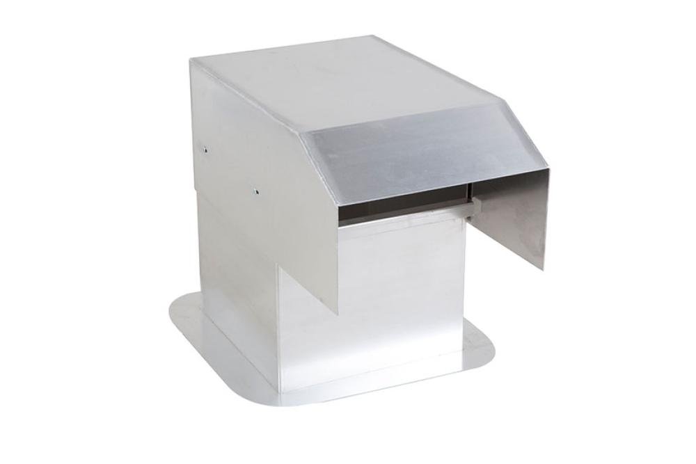 ALX-7175-000 | ALUMINIUM DAKDOORVOER 400X400MM - SPECIALE DOORGANG RECHTDOOR