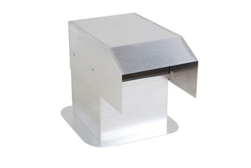 ALX-7175-000 | PASSAGE ALUMINIUM 400X400MM - AVEC SORTIE SPECIALE DROITE