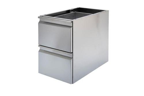 LIC-1270-841 | NEUTRALE RVS LADEBLOK - 2 LADES GN1/1 - AISI304