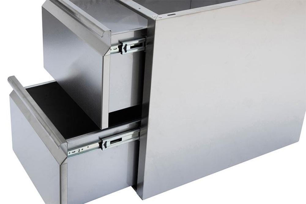 LIC-1270-841 | NEUTRALE RVS LADEBLOK - 2 LADES GN1/1 - AISI304