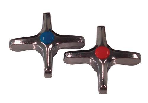 LKE-9536-000 | 1 PAAR ZAMAC STERVORMIGE KNOPPEN KOUD+WARM