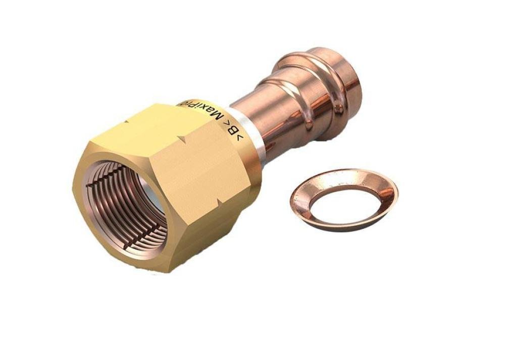 CMP-2048-000 | HERBRUIKBARE FLARE KOPPELING 5/8' MS WARTEL EN KOPEREN RING - 2PCE/PCK