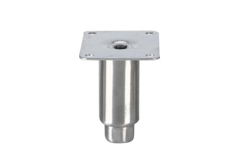 A48-5032-M | RVS STELPOOT TOPLINE - 100MMH - Ø BUIS : 41MM - MET BEVESTIGINGSPLAATJE