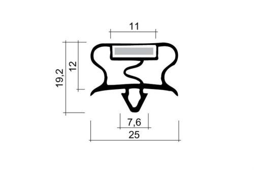 JPC-1290-010 | MAGNEETDICHTING MET MAGNEET M18 2.55MTR/LNG
