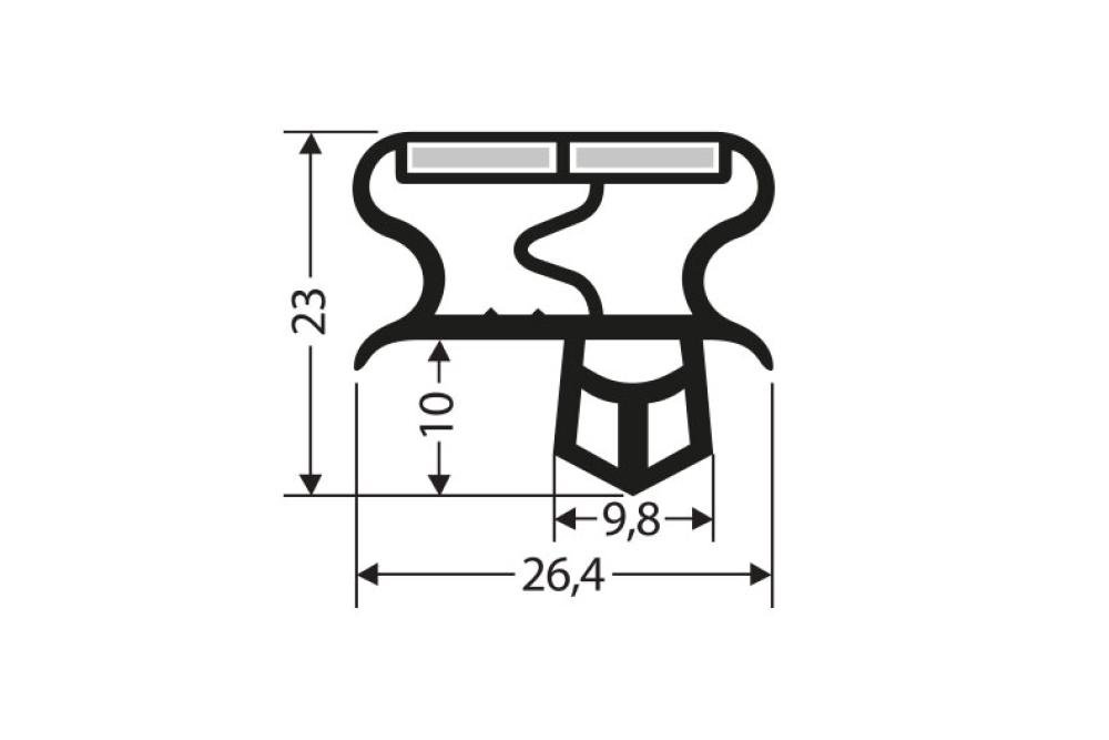 JPC-1310-010 | MAGNEETDICHTING MET MAGNEET M18 2.5MTR/LNG