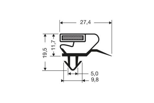 JPC-2020-020 | MAGNEETDICHTING MET MAGNEET M71 2.550MTR/LNG